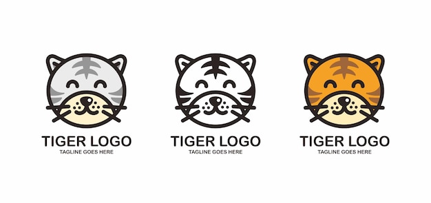 Logo de cara de tigre