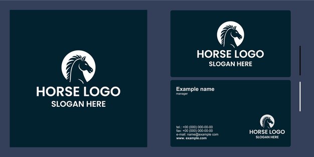 Logo de cavalo simples
