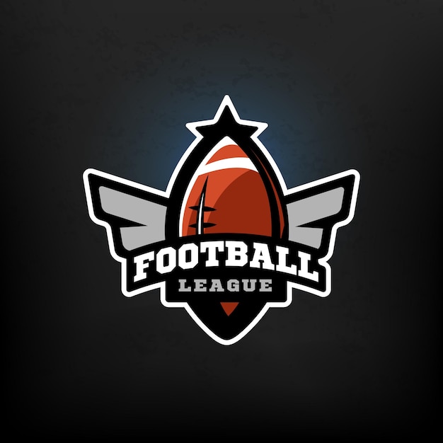 Logo de esportes de futebol americano