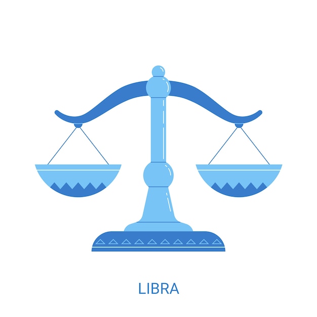 Vetor logo de libra azul de design plano