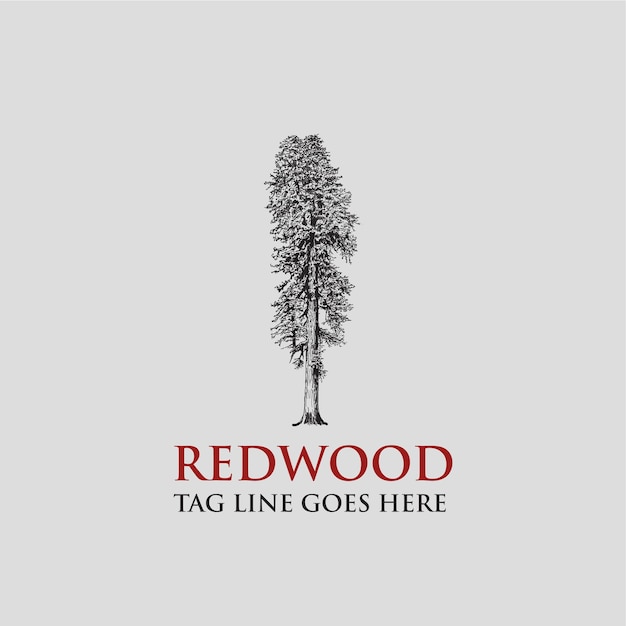 Logo de madeira vermelha