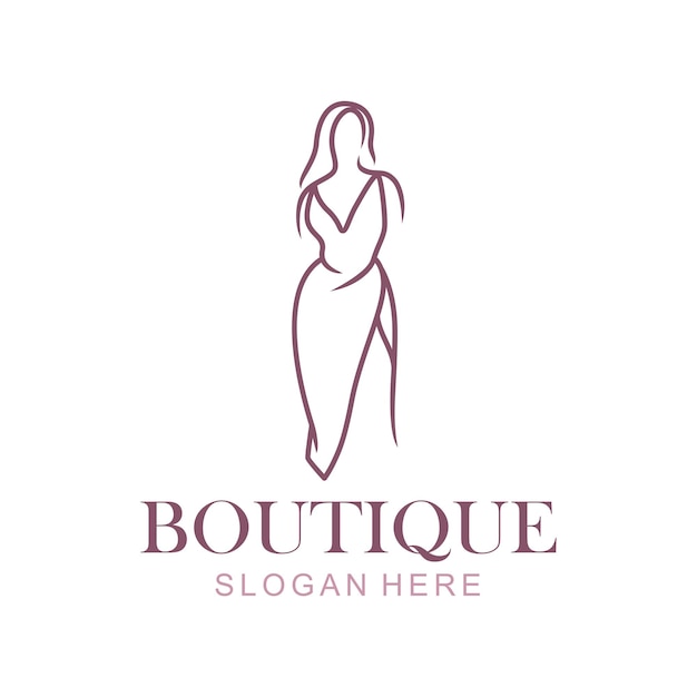 Logo de moda boutique minimalista