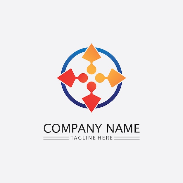 Logo de pessoas team succes as pessoas trabalham grupo e grupo comunitário logotipo de empresa e negócios vetor e design care family icon logotipo de sucesso