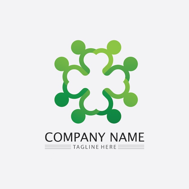Logo de pessoas team succes as pessoas trabalham grupo e grupo comunitário logotipo de empresa e negócios vetor e design care family icon logotipo de sucesso