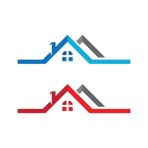 Logo de propriedade e construção imobiliária