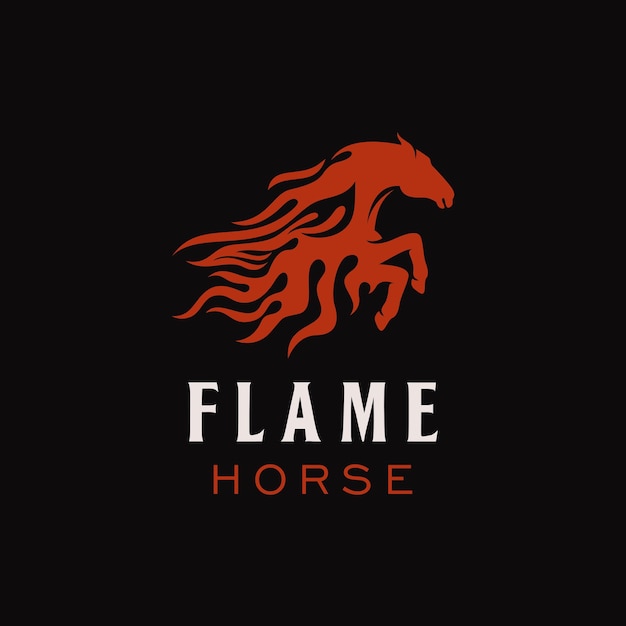 Logo do cavalo flamejante