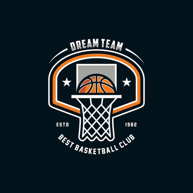 Logo do clube de basquete Emblema do clube de basquete