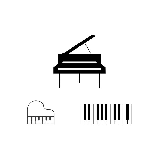 Vetor logo do piano