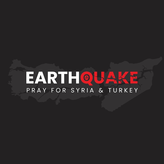 Logo do terremoto para a turquia