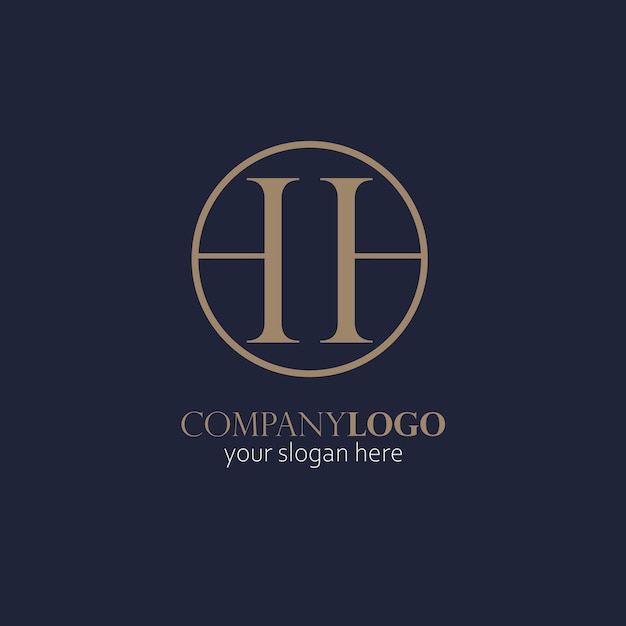 Logo elegante da letra h