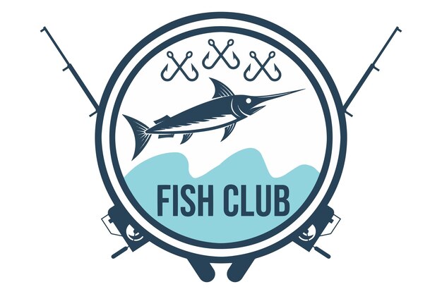 Logo fishing fish club
