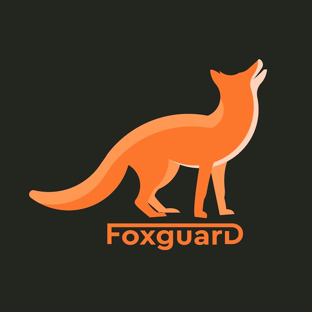 Vetor logo fox guard modern