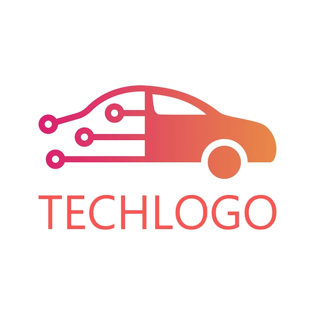 Logo futurista de tecnologia corporativa simples