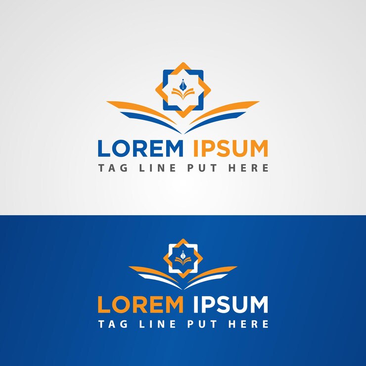 Logo islâmico e logotipo árabe Modelo de logotipo de aprendizado islâmico