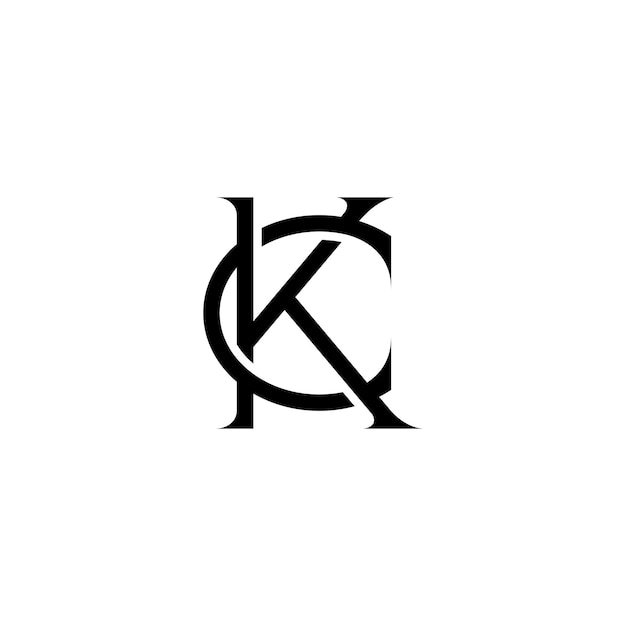 Logo kc vetor premium