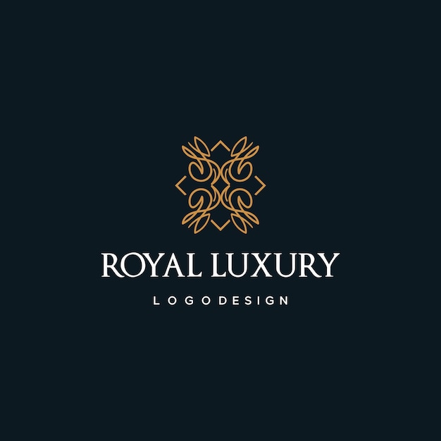 Logo ornamental real de luxo