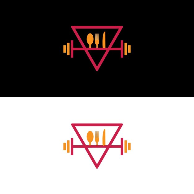 Vetor logo para academia e clube de fitness