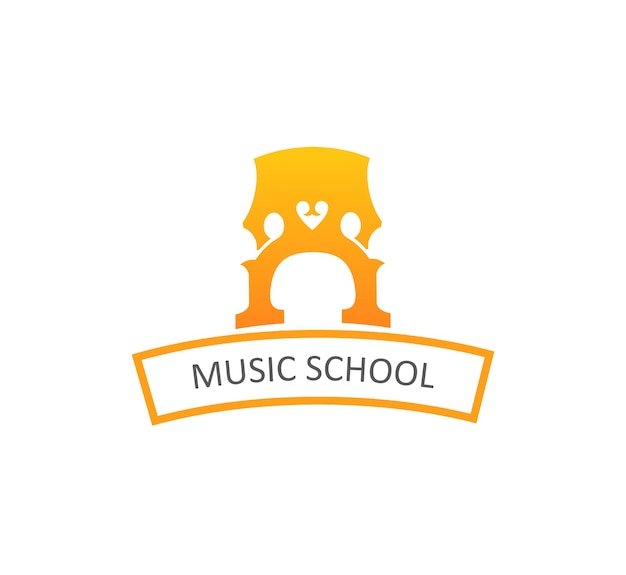 Vetor logo para escola de música