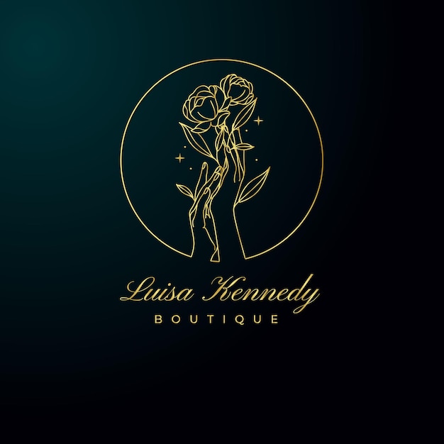 Logo para uma boutique chamada lusa harragany boutique