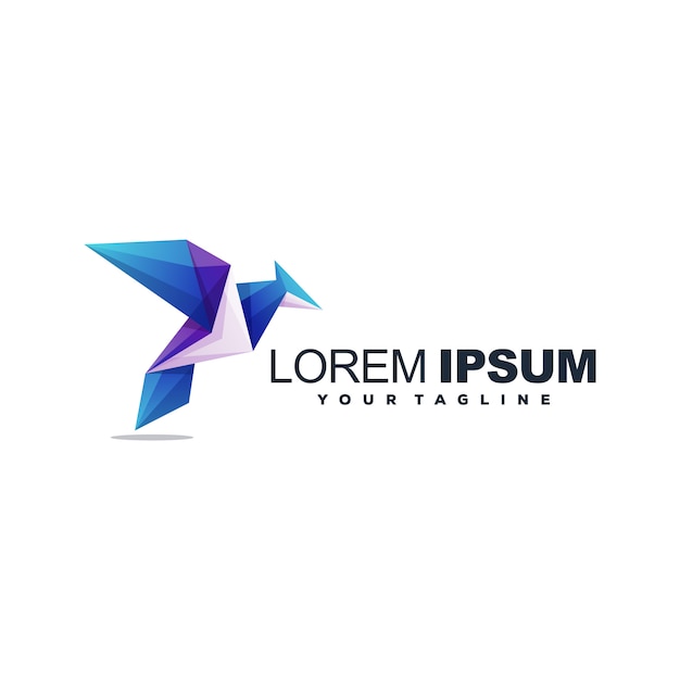 Logo pássaro incrível