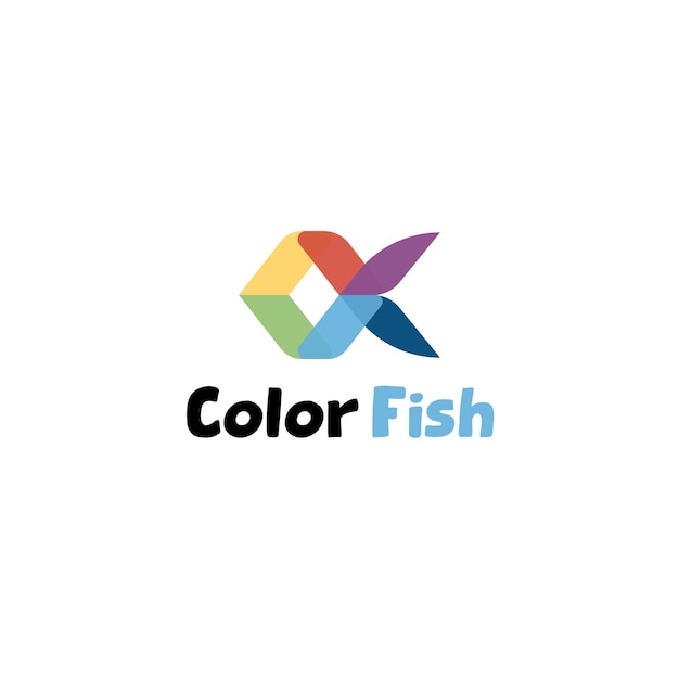 Logo peixe colorido