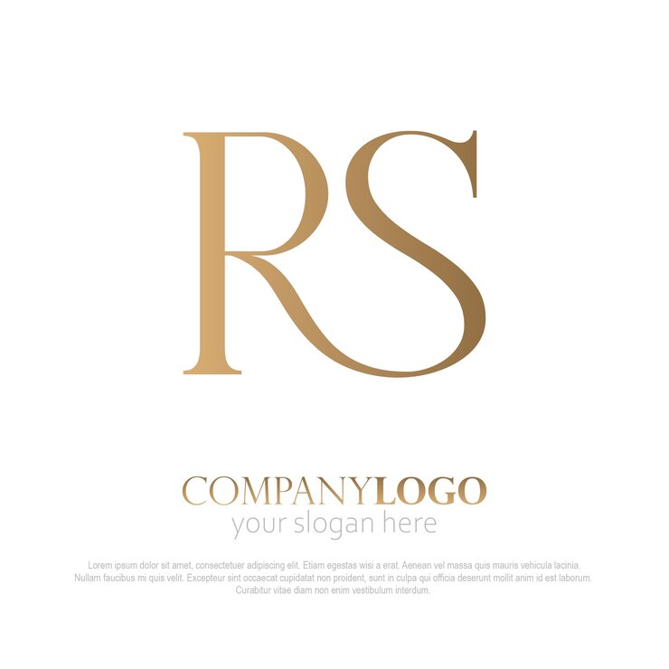 Vetor logo rs elegante