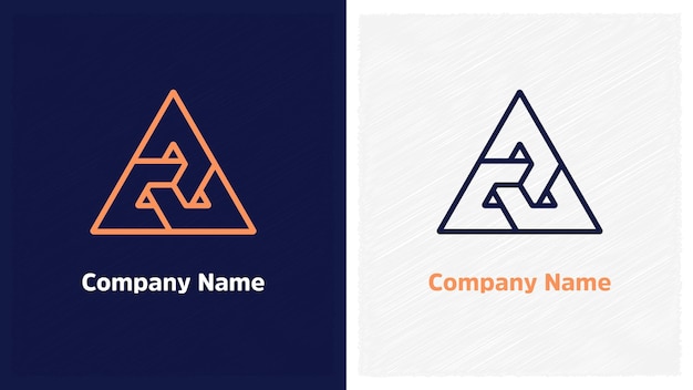 Logo triangular premium