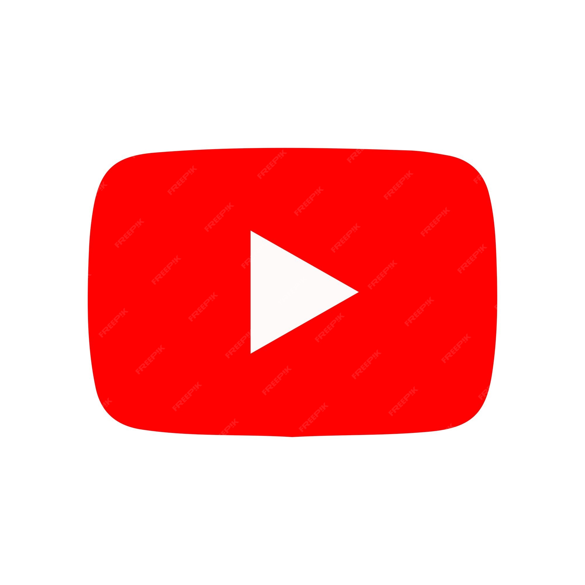 Logo vermelho do youtube. logo de mídia social. | Vetor Premium