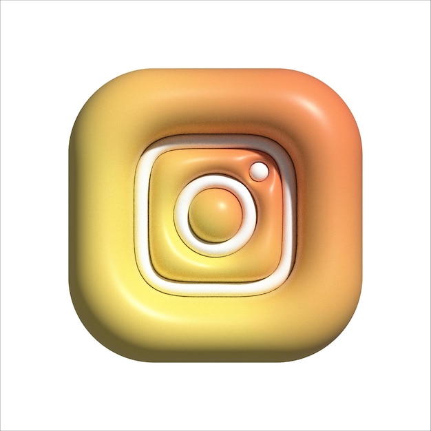 Logotipo 3D do Instagram