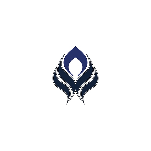 Logotipo abstrato azul