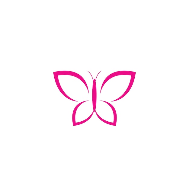 Logotipo abstrato borboleta