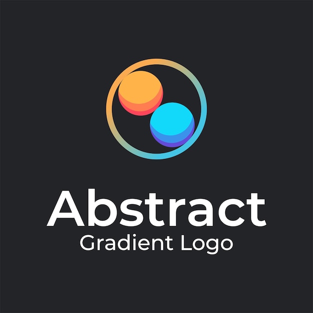 logotipo abstrato colorido com gradiente