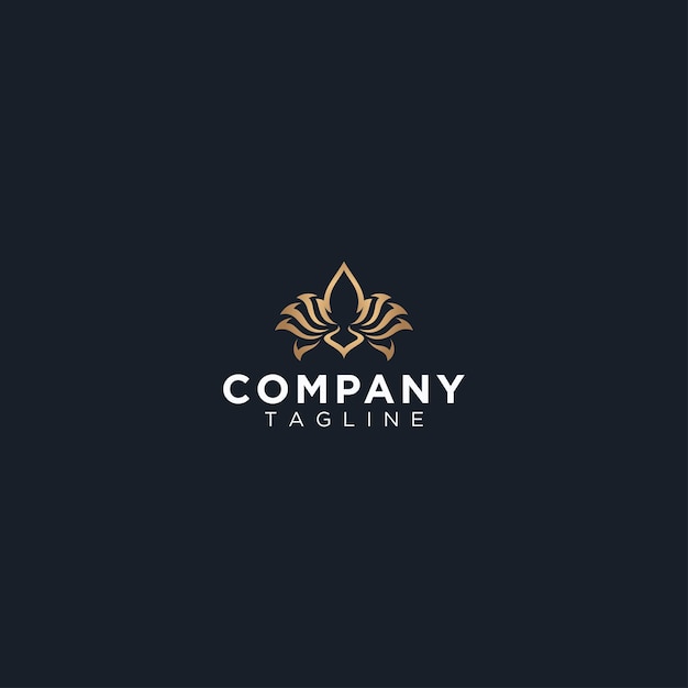 Logotipo abstrato da flor de lótus para spa hotel beleza saúde moda cosméticos boutique salão y