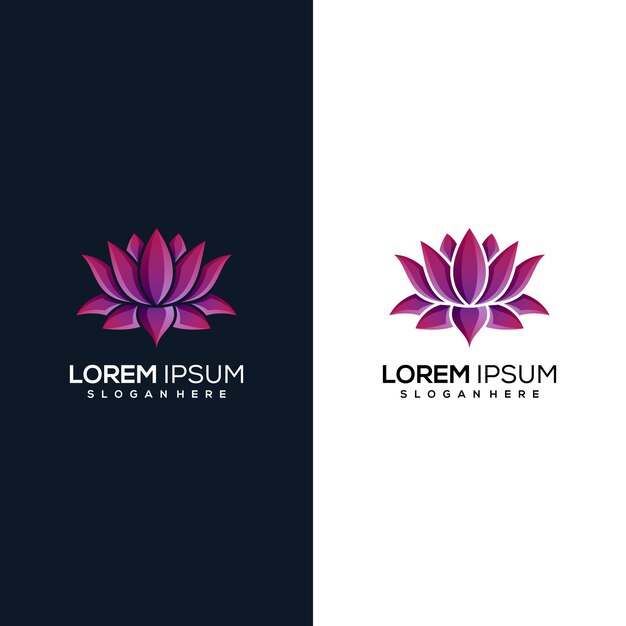 logotipo abstrato da lotus