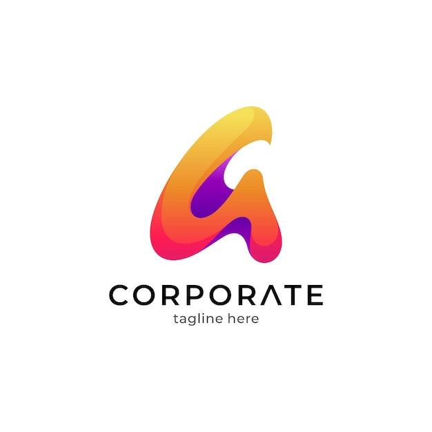 logotipo abstrato letra A