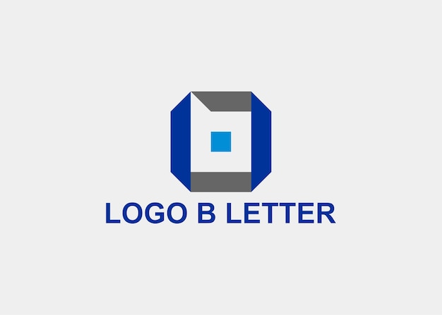 Logotipo b carta nome da empresa