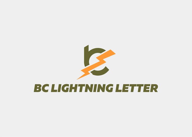 Logotipo bc lightning nome da empresa