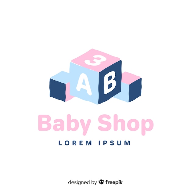 Logotipo bonito bebê