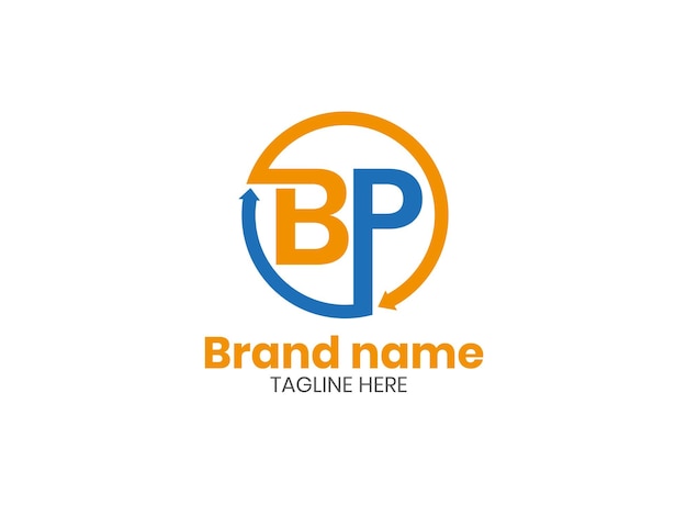 Logotipo bp letra pb monograma e logotipo moderno vetor de aparência criativa