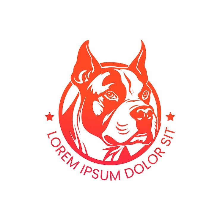 Vetor logotipo bulldog no logotipo de segurança bulldog do vector business e emblema logotipo bulldog ilustração stock