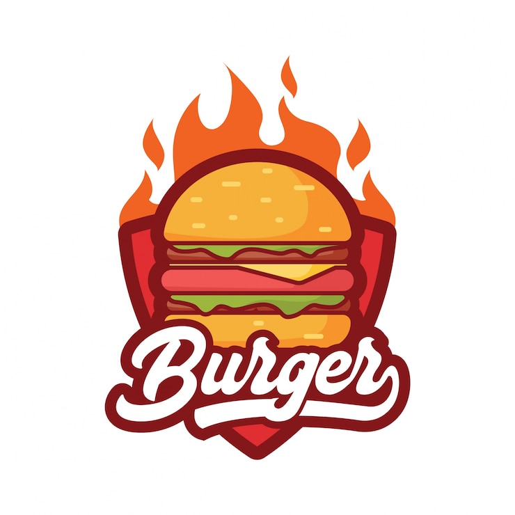 Vetor logotipo burger