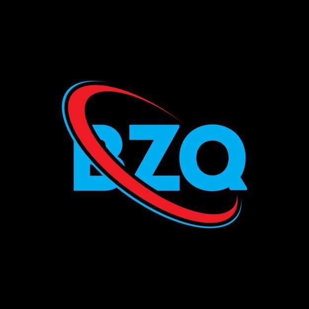 Vetor logotipo bzq bzq letra bzq carta logotipo design iniciais logotipo bz q ligado com círculo e maiúsculas logotipo monograma bzq tipografia para negócios de tecnologia e marca imobiliária