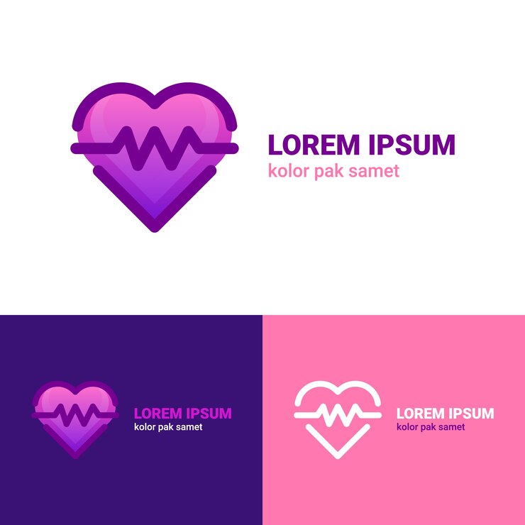 Vetor logotipo cardiogram