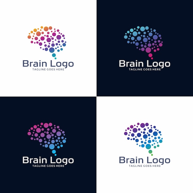 Logotipo cerebral logo