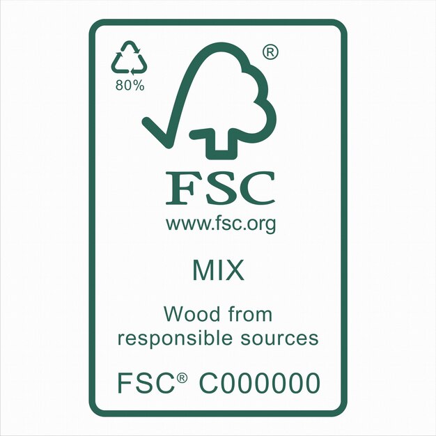 Logotipo certificação rótulo internacional fsc conselho de administração florestal marcas comerciais madeira padrão
