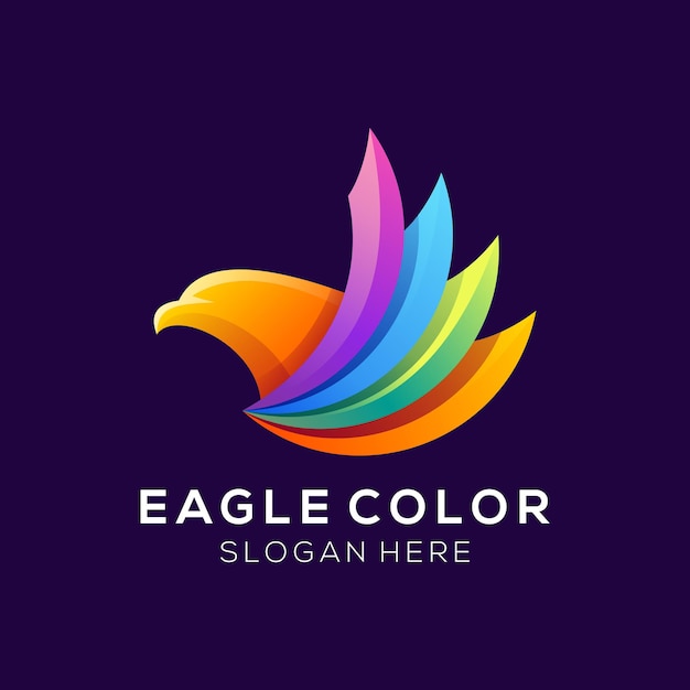 Logotipo colorido da eagle