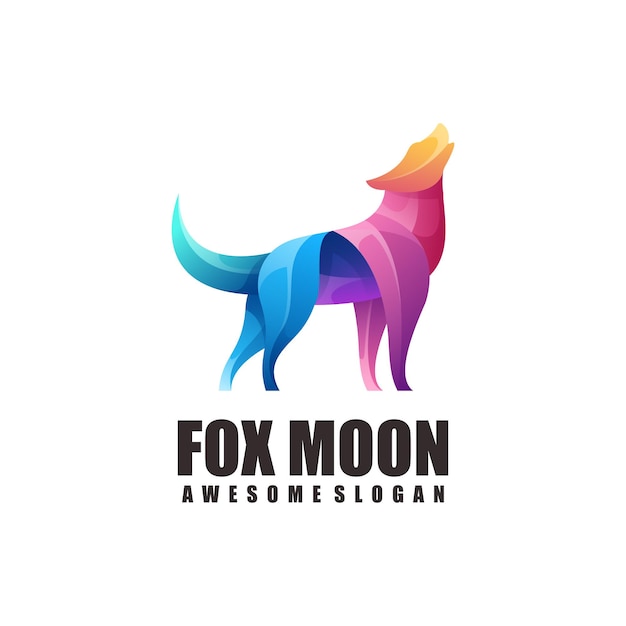 Logotipo colorido da fox