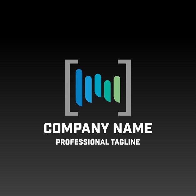 Logotipo comercial de gráficos de dados