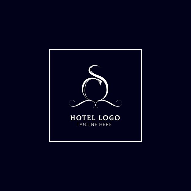 Vetor logotipo cs letter luxury simples
