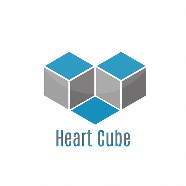 LOGOTIPO CUBO DE CORAÇÃO